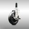 Service Caster 5 Inch 316SS Soft Rubber Wheel Swivel 3/4 Inch Expanding Stem Caster Brake SCC SCC-SS316EX20S514-SRS-TLB-34 - alternate 1